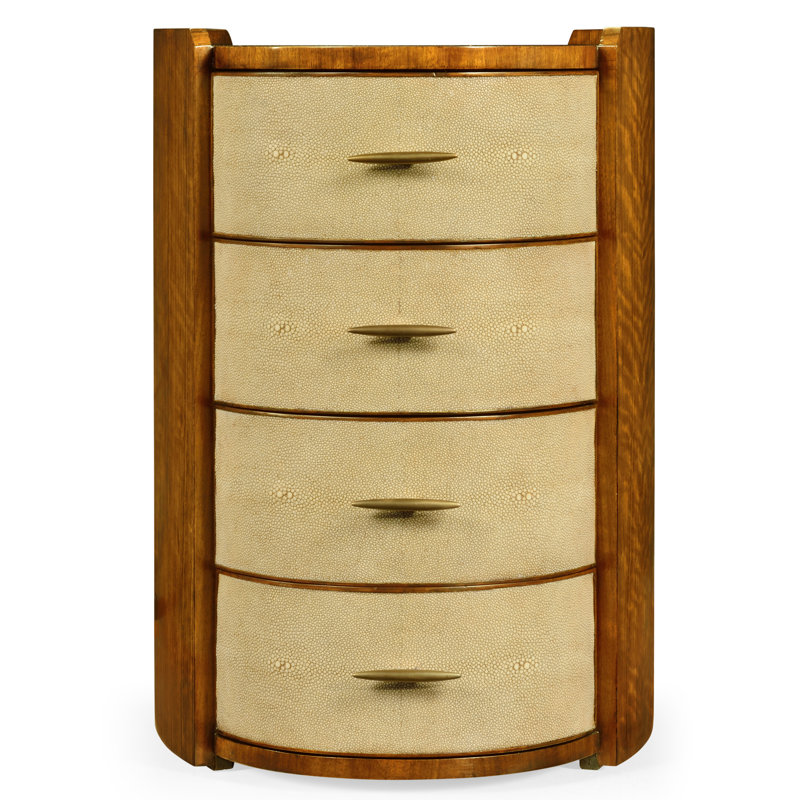 Jonathan Charles Fine Furniture Oval 4 Drawer Nightstand Perigold